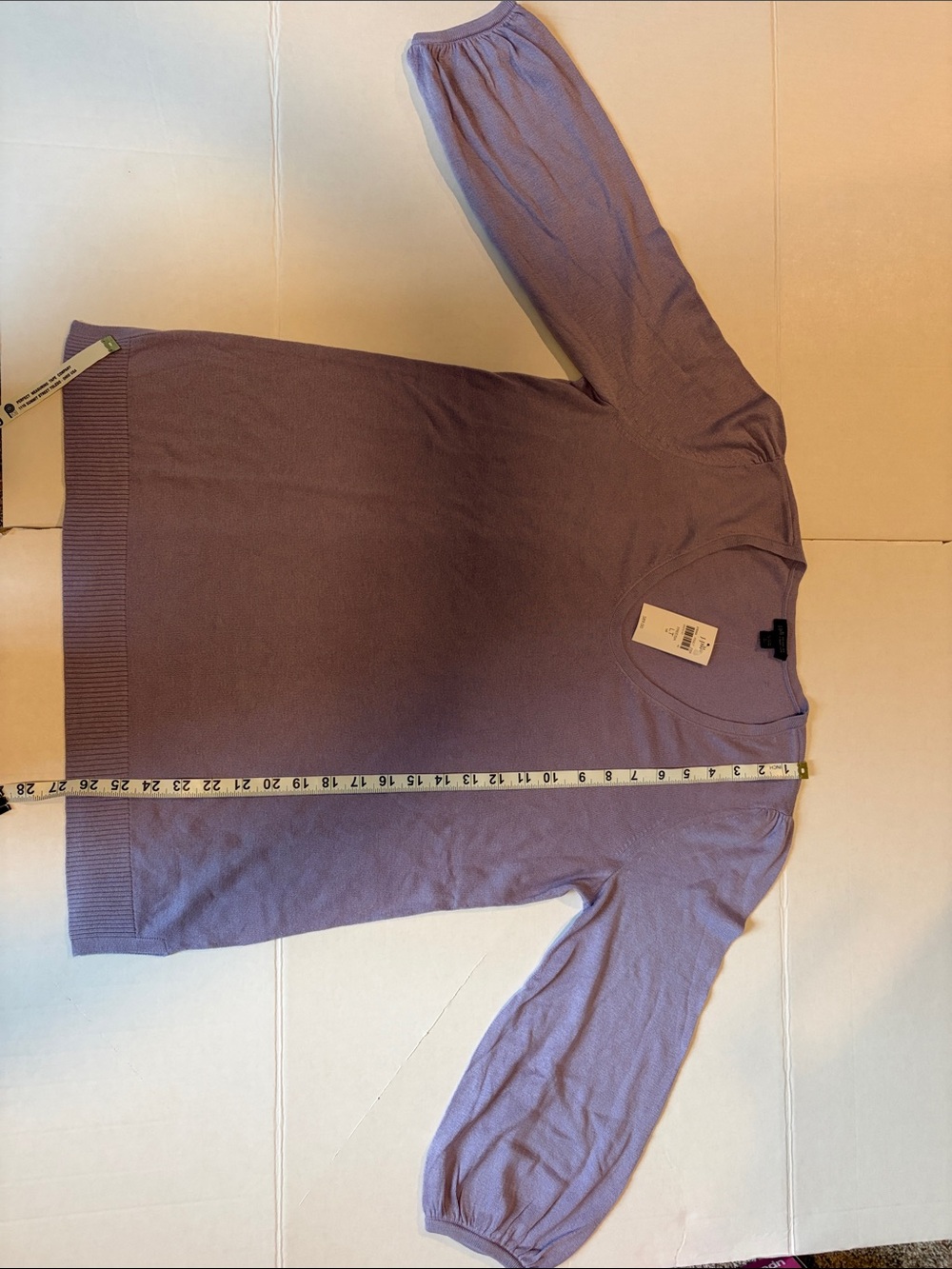 J. Jill Lavender V-Neck Lightweight Women's Sweater